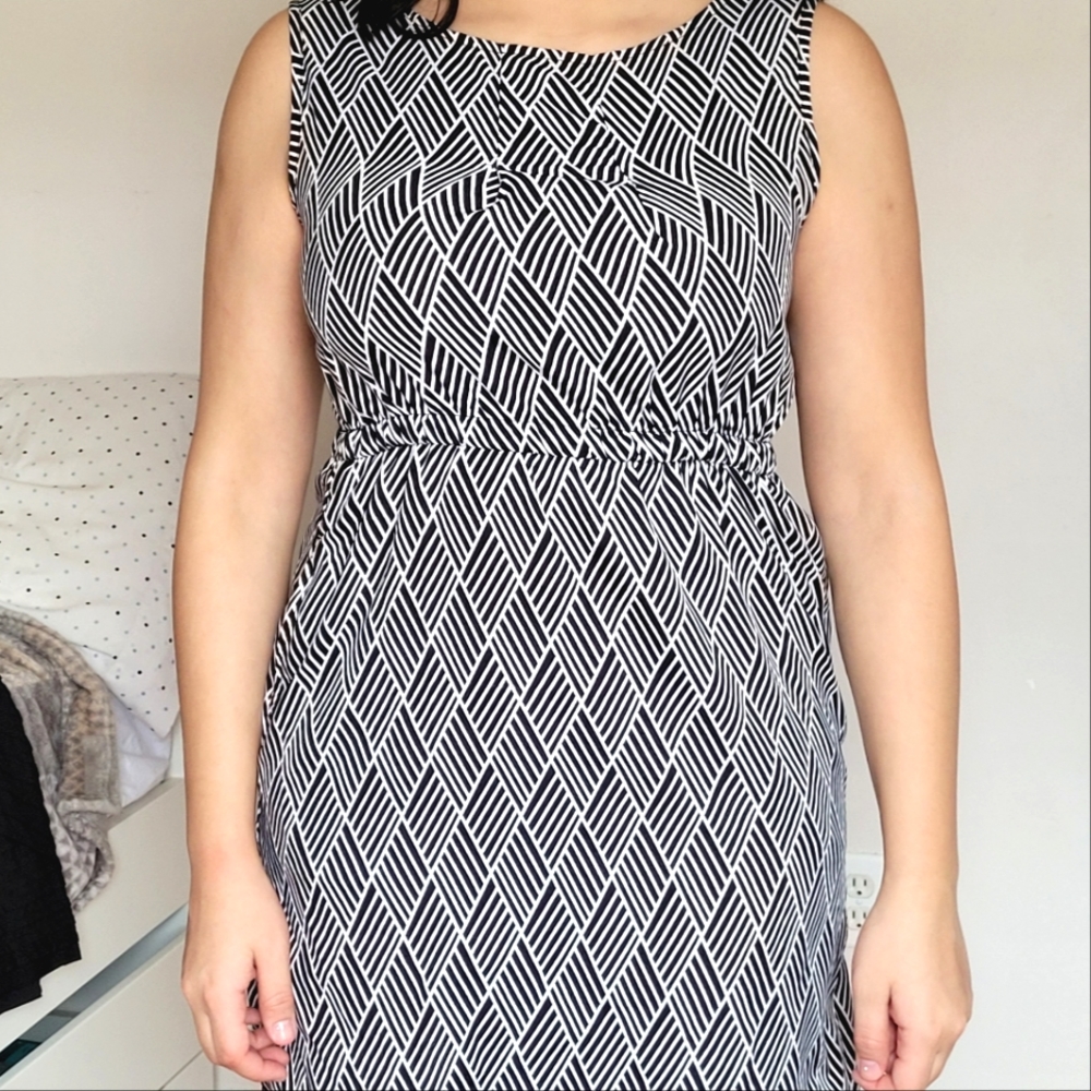 Black and white dress